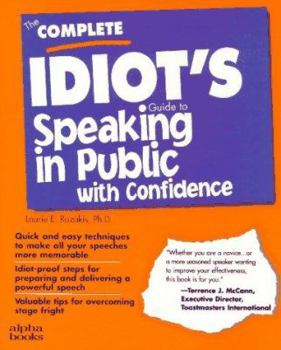 Paperback The Complete Idiot's Guide to Speaking in Public with Confidence Book