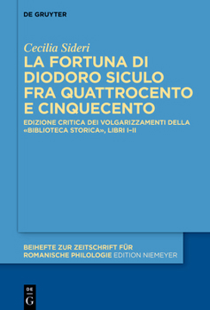 Hardcover La fortuna di Diodoro Siculo fra Quattrocento e Cinquecento [Italian] Book