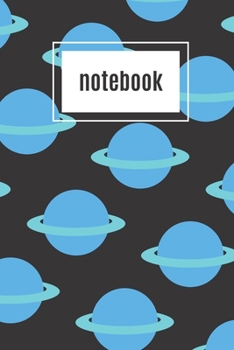 Paperback Planet print blue notebook: novelty notebook 6"x9" Book