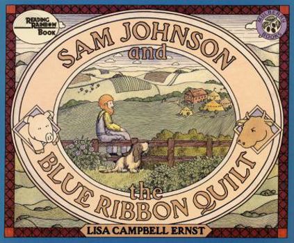 Library Binding Sam Johnson and the Blue Ribbon Quilt Book