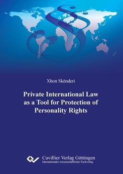 Paperback Private International Law as a Tool for Protection of Personality Rights Book