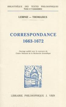 Paperback Gottfried Wilhelm Leibniz: Correspondance Avec Thomasius [French] Book