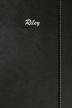 Paperback Riley: Blank Cookbook Recipes & Notes Featuring 120 Pages 6x9 Simulated Leather Cover Book