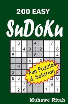 Paperback 200 EASY Sudoku [Large Print] Book