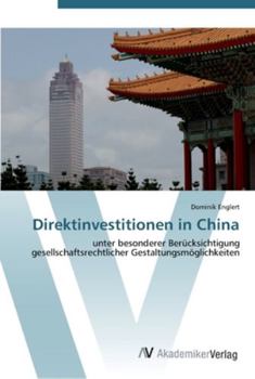 Paperback Direktinvestitionen in China [German] Book