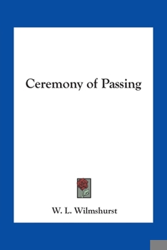 Paperback Ceremony of Passing Book