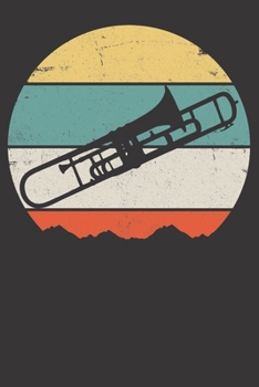 Paperback Notebook: Trombone College Ruled 6x9 120 Pages Book