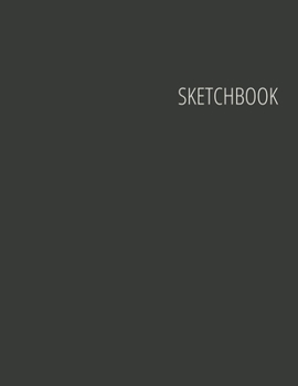 Sketchbook: Unlined Notebook for Drawing, Doodling, Sketching or Writing | Letter Size (8.5" x 11"), 120 Pages | Premium Dark Minimalist Cover vol. 5