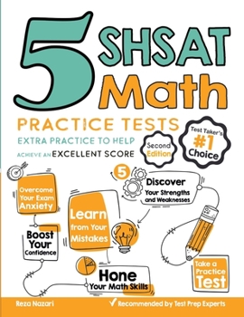 Paperback 5 SHSAT Math Practice Tests: Extra Practice to Help Achieve an Excellent Score Book