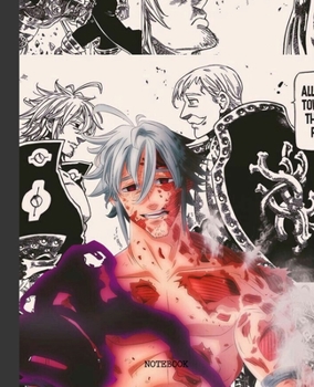 Notebook: Anime Seven Deadly Sins Soft Glossy Cover Graph Paper Pages Book 7.5 x 9.25 Inches 110 Pages