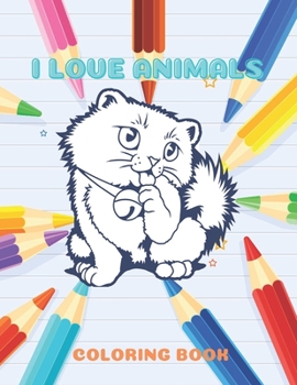 Paperback I Love Animals - Coloring Book