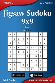 Paperback Jigsaw Sudoku 9x9 - Easy - Volume 2 - 276 Puzzles Book