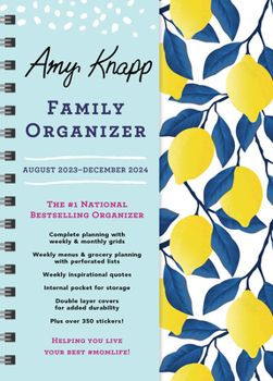 Calendar 2024 Amy Knapp's Family Organizer: August 2023 - December 2024 Book