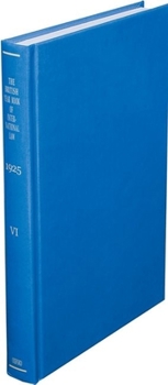 Hardcover The British Year Book of International Law: Volume 6: 1925 Book