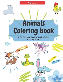 Paperback Animals Coloring Book - Kids and Toddler Coloring Book