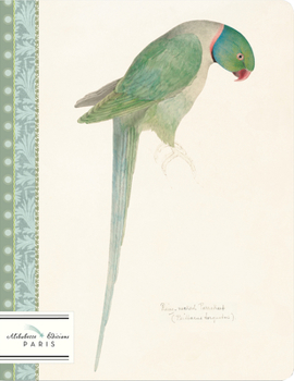 Hardcover Perruche-Parakeet: Watercolor of Ring Necked Parakeet Circa 1835 by Edward Lear (1812-1888) Book