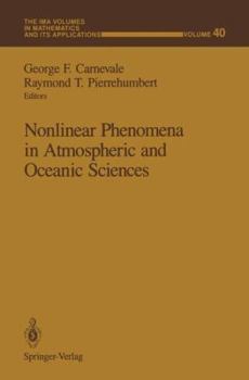 Paperback Nonlinear Phenomena in Atmospheric and Oceanic Sciences Book