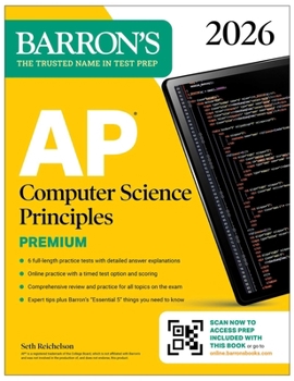 Paperback AP Computer Science Principles Premium, 2026: Prep Book with 6 Practice Tests + Comprehensive Review + Online Practice Book