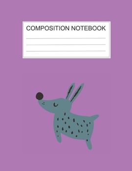 Paperback Composition notebook: Ruled (8.5 x 11 in), 110 Pages: Diary Book For Girl, Journal Notebook For Kids, Writing Journal Lined, Cute Pets green Book