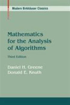 Paperback Mathematics for the Analysis of Algorithms Book