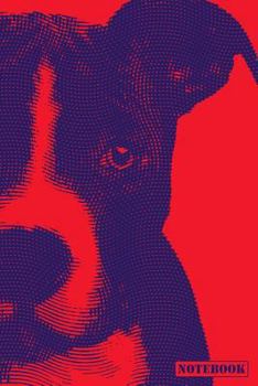 Notebook: American Staffordshire Bull Terrier Notepad (Red)