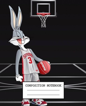 Composition Notebook: Looney Tunes Soft Glossy Cover Wide Ruled Lined Pages Book 7.5 x 9.25 Inches 110 Pages