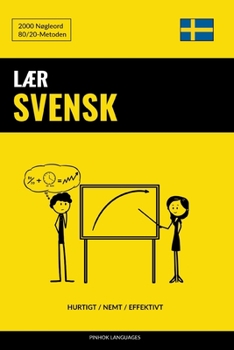 Paperback Lær Svensk - Hurtigt / Nemt / Effektivt: 2000 Nøgleord [Danish] Book