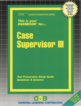 Spiral-bound Case Supervisor III: Passbooks Study Guide Book