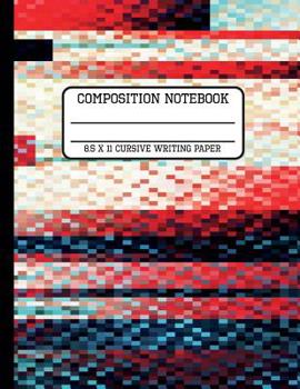 Paperback Composition Notebook Cursive Writing Paper: Computer Pixel Trendy Back to School Quad Writing Book for Students and Teachers in 8.5 x 11 Inches Book