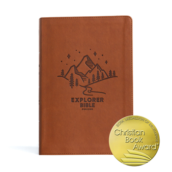 Imitation Leather CSB Explorer Bible for Kids, Brown Mountains Leathertouch, Indexed: Placing God's Word in the Middle of God's World Book