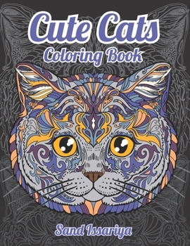 Cute Cats: Stress Relieving Designs Coloring Book