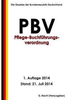 Paperback Pflege-Buchführungsverordnung - PBV [German] Book