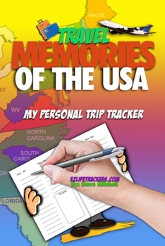 Paperback Travel Memories of the USA: My Personal Trip Tracker Book