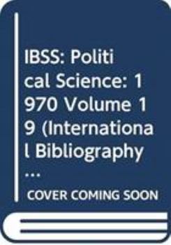 Hardcover Ibss: Political Science: 1970 Volume 19 Book