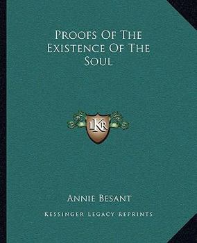 Paperback Proofs Of The Existence Of The Soul Book