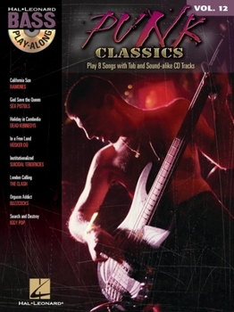 Paperback Punk Classics: Bass Play-Along Volume 12 [With CD (Audio)] Book