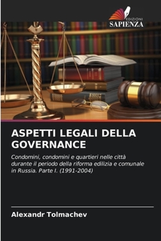 Paperback Aspetti Legali Della Governance [Italian] Book