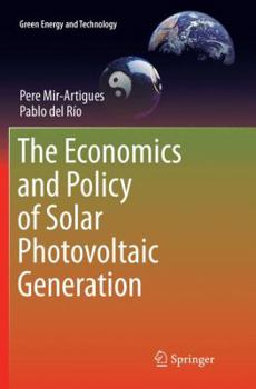 Paperback The Economics and Policy of Solar Photovoltaic Generation Book