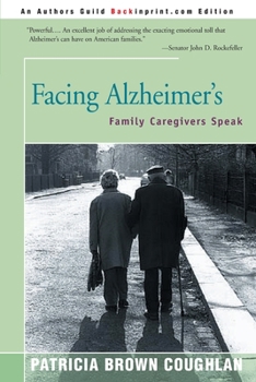 Paperback Facing Alzheimer's: Family Caregivers Speak Book
