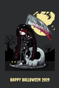 Happy Halloween 2019: Blank Lined Halloween Gift Notebook, 6 x 9, 120 White Color Pages, Matte Finish Cover