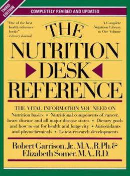 Hardcover The Nutrition Desk Reference Book