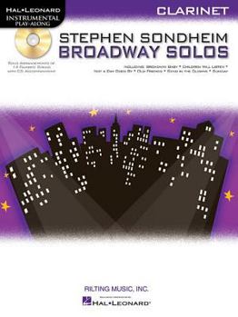 Paperback Stephen Sondheim - Broadway Solos: Clarinet Book