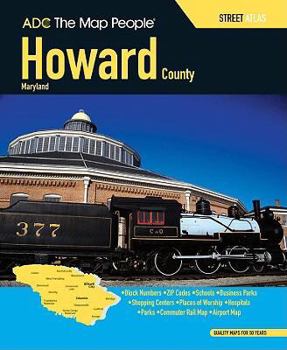 Paperback ADC The Map People Howard County, Maryland Atlas Book