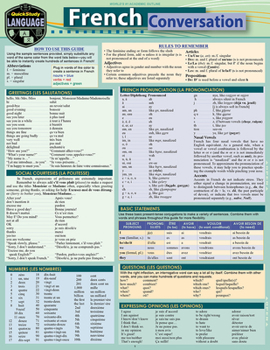 Cards French Conversation: A Quickstudy Language Reference Guide Book