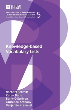 Paperback Knowledge-Based Vocabulary Lists Book