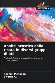 Paperback Analisi acustica della risata in diversi gruppi di età [Italian] Book