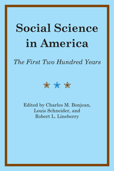 Paperback Social Science in America: The First Two Hundred Years Book