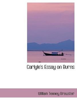 Carlyle's Essay on Burns