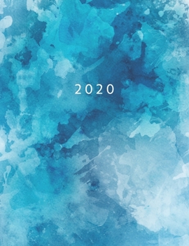 Paperback 2020: Week To View With Hourly Schedule - Weekly Planner January - December - 8.5 x 11 Dated Agenda - Appointment Calendar - Book