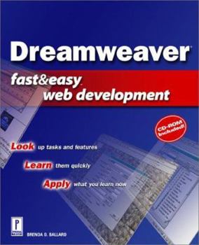 Paperback Dreamweaver Fast & Easy Web Development Book